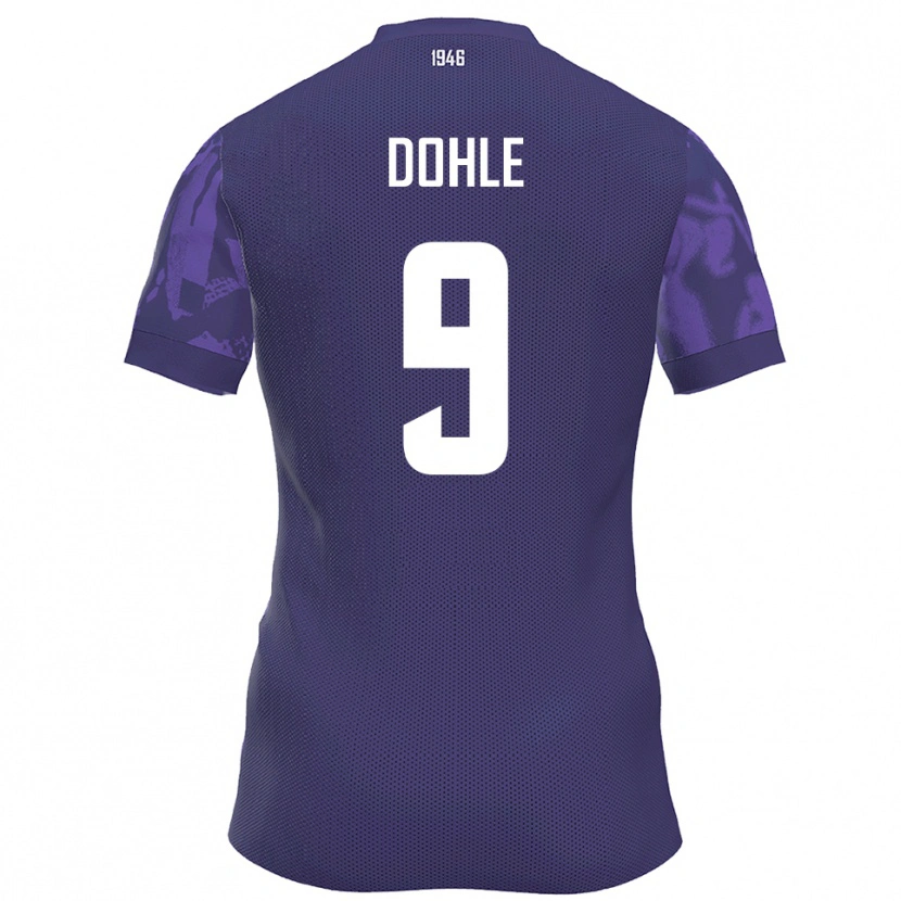Danxen Hombre Camiseta Leo Dohle #9 Púrpura Blanco 1ª Equipación 2025/26 La Camisa