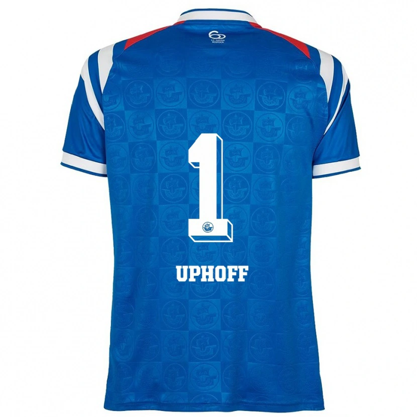 Danxen Hombre Camiseta Benjamin Uphoff #1 Azul Blanco Rojo 1ª Equipación 2025/26 La Camisa