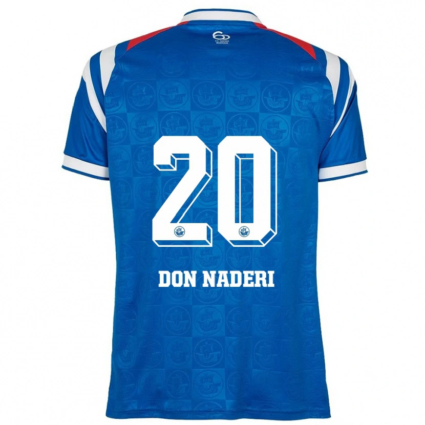 Danxen Hombre Camiseta Ryan Naderi #20 Azul Blanco Rojo 1ª Equipación 2025/26 La Camisa
