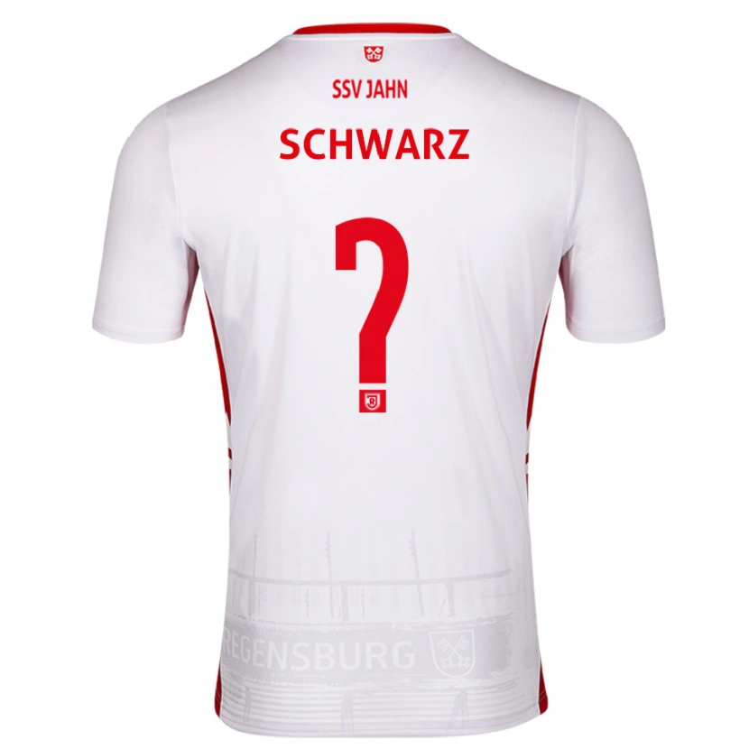 Danxen Hombre Camiseta Maximilian Schwarz #0 Blanco Rojo 1ª Equipación 2025/26 La Camisa