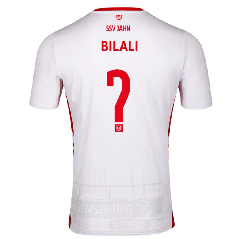Danxen Hombre Camiseta Besmir Bilali #0 Blanco Rojo 1ª Equipación 2025/26 La Camisa