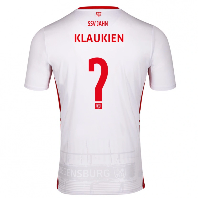 Danxen Hombre Camiseta Luca Klaukien #0 Blanco Rojo 1ª Equipación 2025/26 La Camisa
