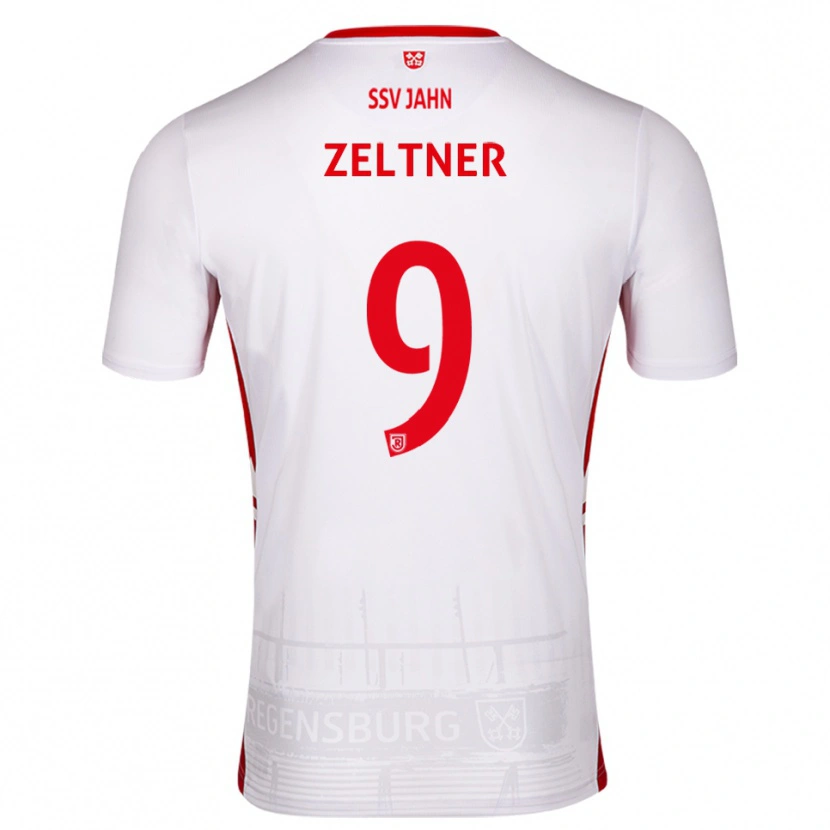 Danxen Hombre Camiseta Milan Zeltner #9 Blanco Rojo 1ª Equipación 2025/26 La Camisa