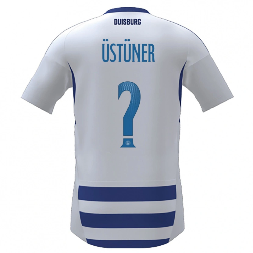 Danxen Hombre Camiseta Ismail Üstüner #0 Blanco Azul 1ª Equipación 2025/26 La Camisa