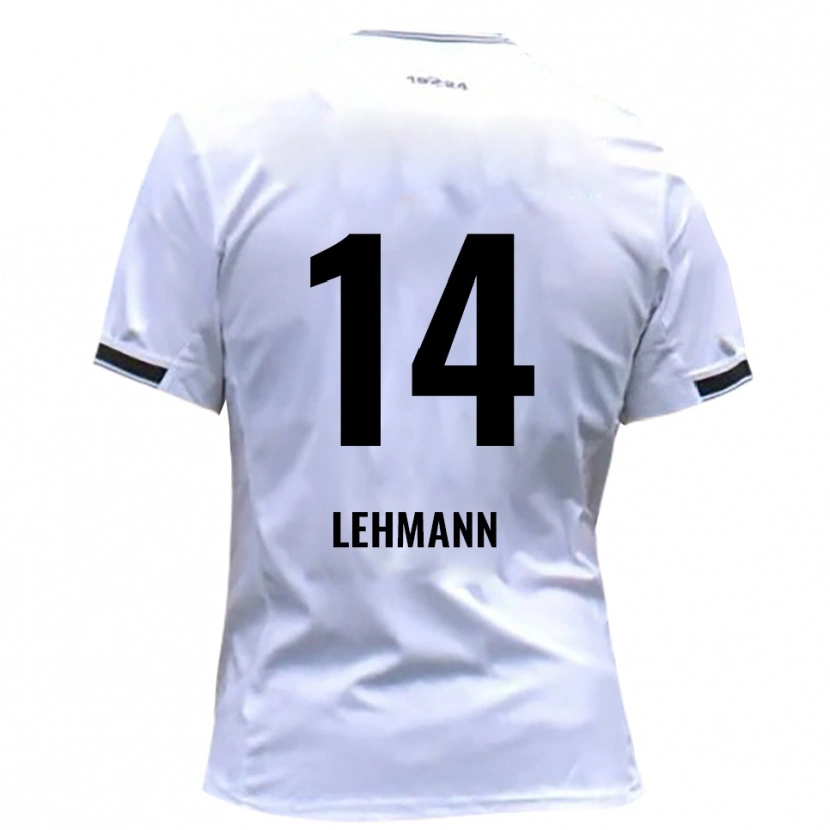 Danxen Hombre Camiseta Paul Lehmann #14 Blanco Rojo 1ª Equipación 2025/26 La Camisa