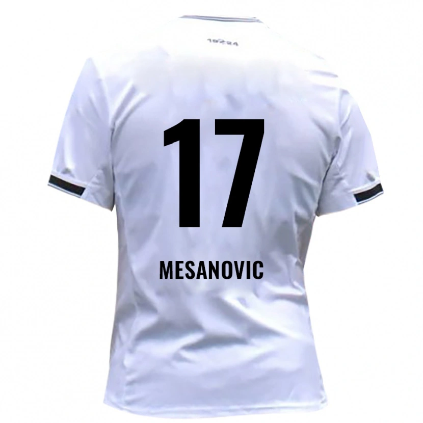 Danxen Hombre Camiseta Almin Mesanovic #17 Blanco Rojo 1ª Equipación 2025/26 La Camisa