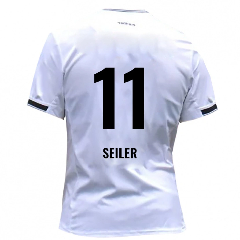 Danxen Hombre Camiseta Janis Seiler #11 Blanco Rojo 1ª Equipación 2025/26 La Camisa