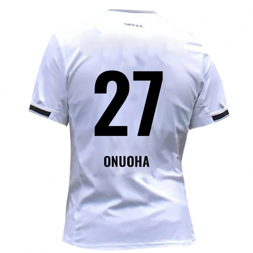 Danxen Hombre Camiseta Chilohem Onuoha #27 Blanco Rojo 1ª Equipación 2025/26 La Camisa