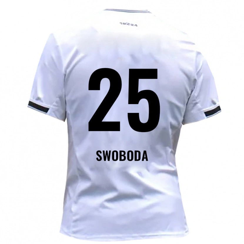 Danxen Hombre Camiseta Maurice Swoboda #25 Blanco Rojo 1ª Equipación 2025/26 La Camisa