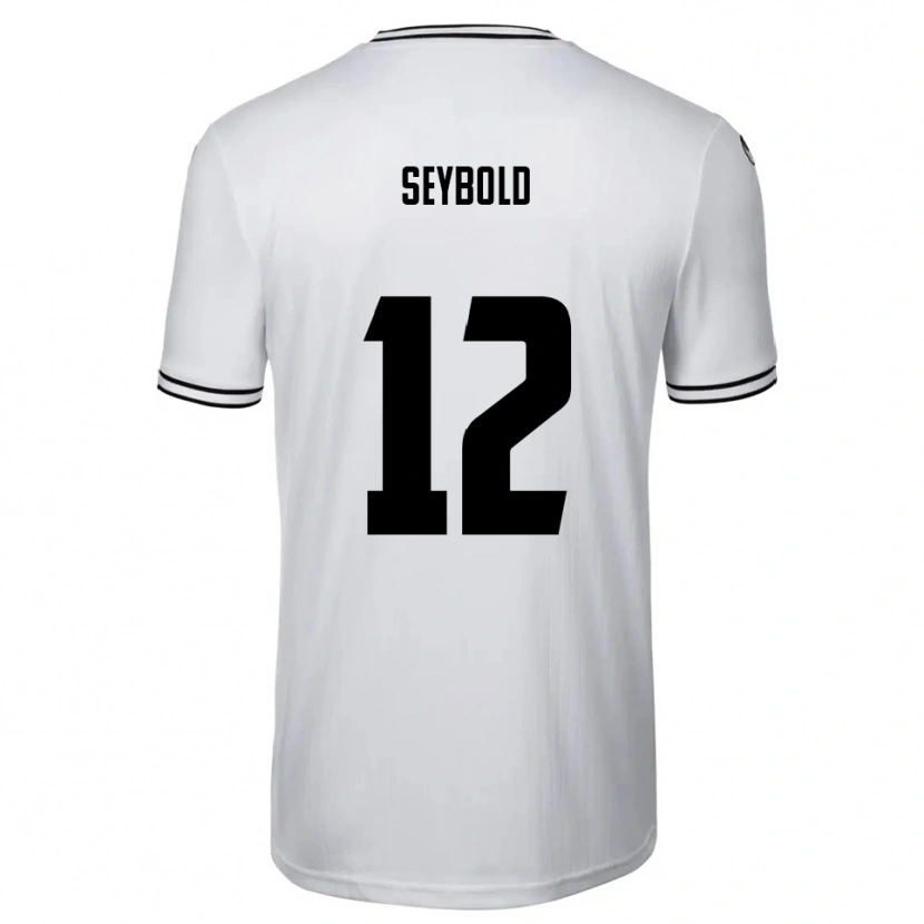 Danxen Hombre Camiseta Marvin Seybold #12 Blanco Negro 1ª Equipación 2025/26 La Camisa