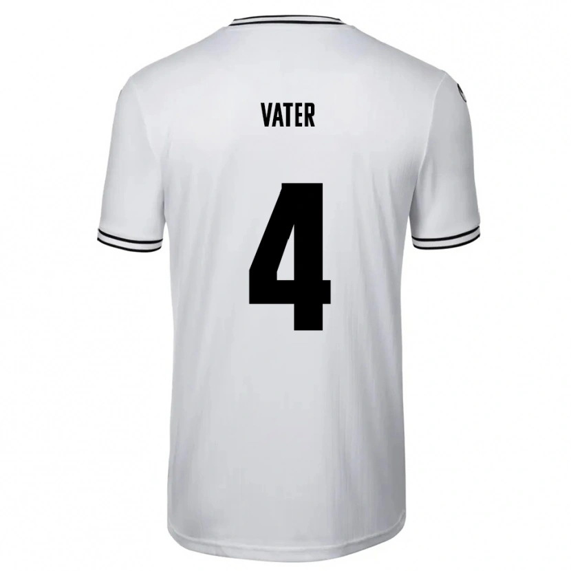 Danxen Hombre Camiseta Felix Vater #4 Blanco Negro 1ª Equipación 2025/26 La Camisa
