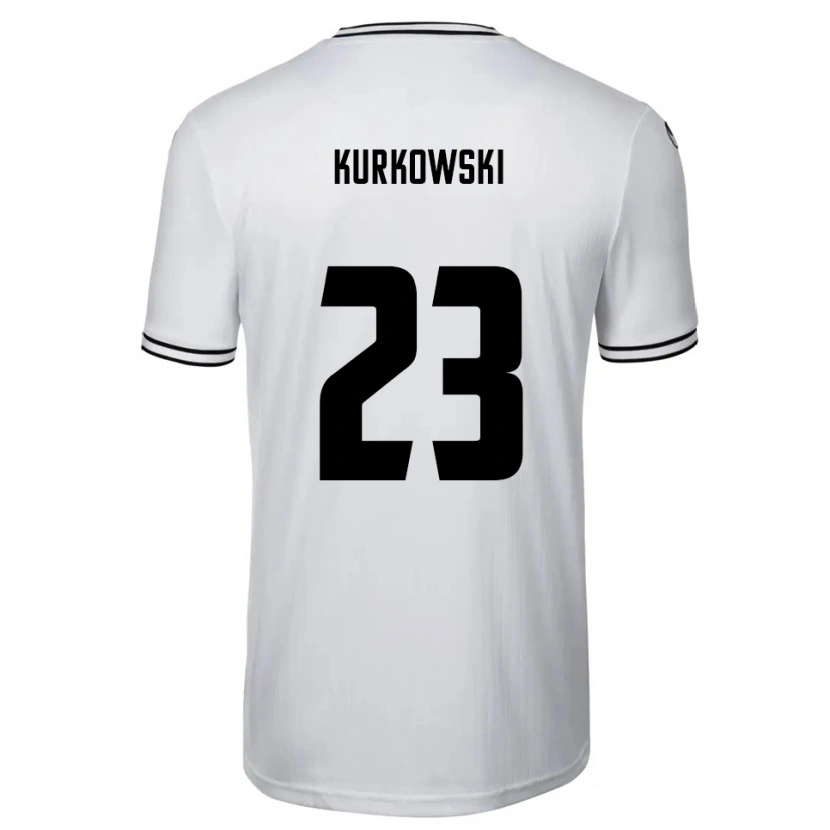 Danxen Hombre Camiseta Hannes Kurkowski #23 Blanco Negro 1ª Equipación 2025/26 La Camisa