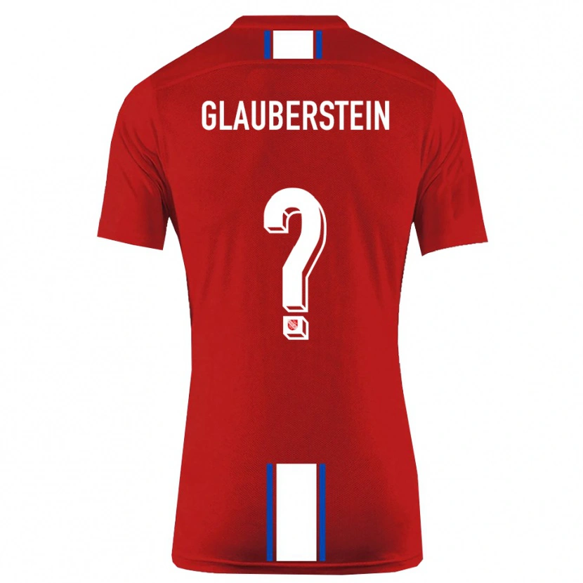 Danxen Hombre Camiseta Jonas Glauberstein #0 Rojo Blanco 1ª Equipación 2025/26 La Camisa
