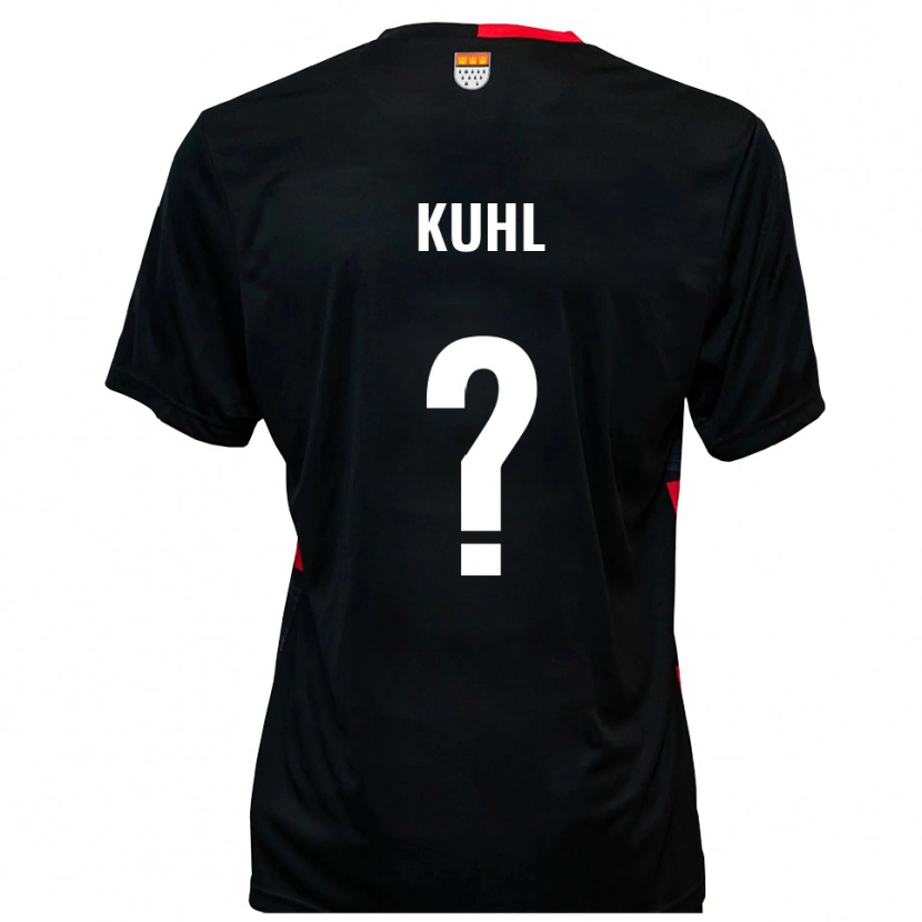 Danxen Hombre Camiseta Jasmin Kuhl #0 Negro Rojo 1ª Equipación 2025/26 La Camisa
