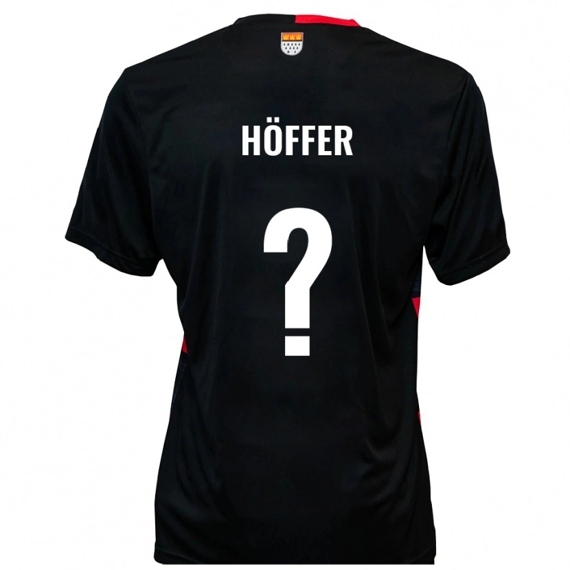 Danxen Hombre Camiseta Chantal Höffer #0 Negro Rojo 1ª Equipación 2025/26 La Camisa
