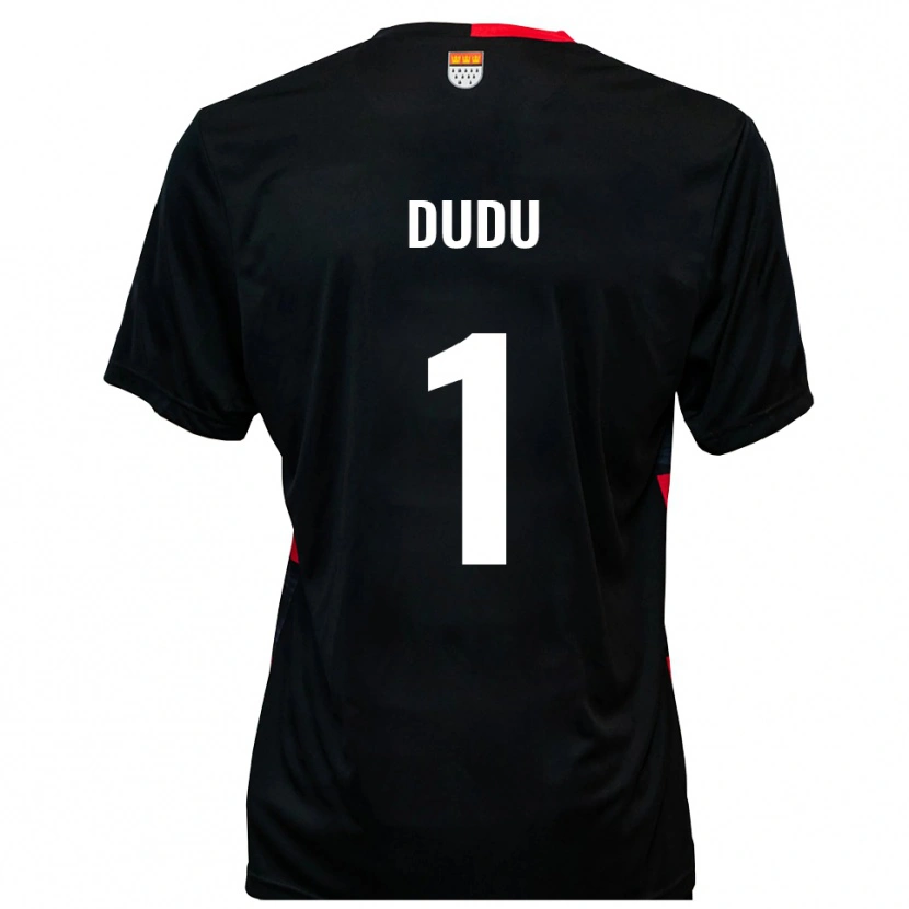 Danxen Hombre Camiseta Dudu #1 Negro Rojo 1ª Equipación 2025/26 La Camisa