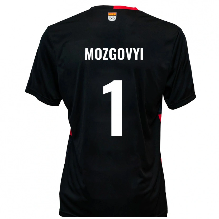 Danxen Hombre Camiseta Arseniy Mozgovyi #1 Negro Rojo 1ª Equipación 2025/26 La Camisa