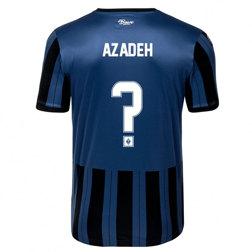 Danxen Hombre Camiseta Nils Azadeh #0 Azul Gris Negro 1ª Equipación 2025/26 La Camisa