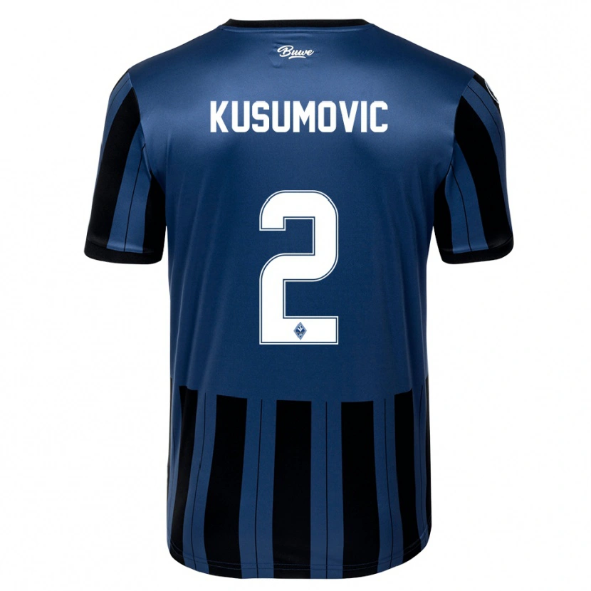 Danxen Hombre Camiseta Sami Kusumovic #2 Azul Gris Negro 1ª Equipación 2025/26 La Camisa