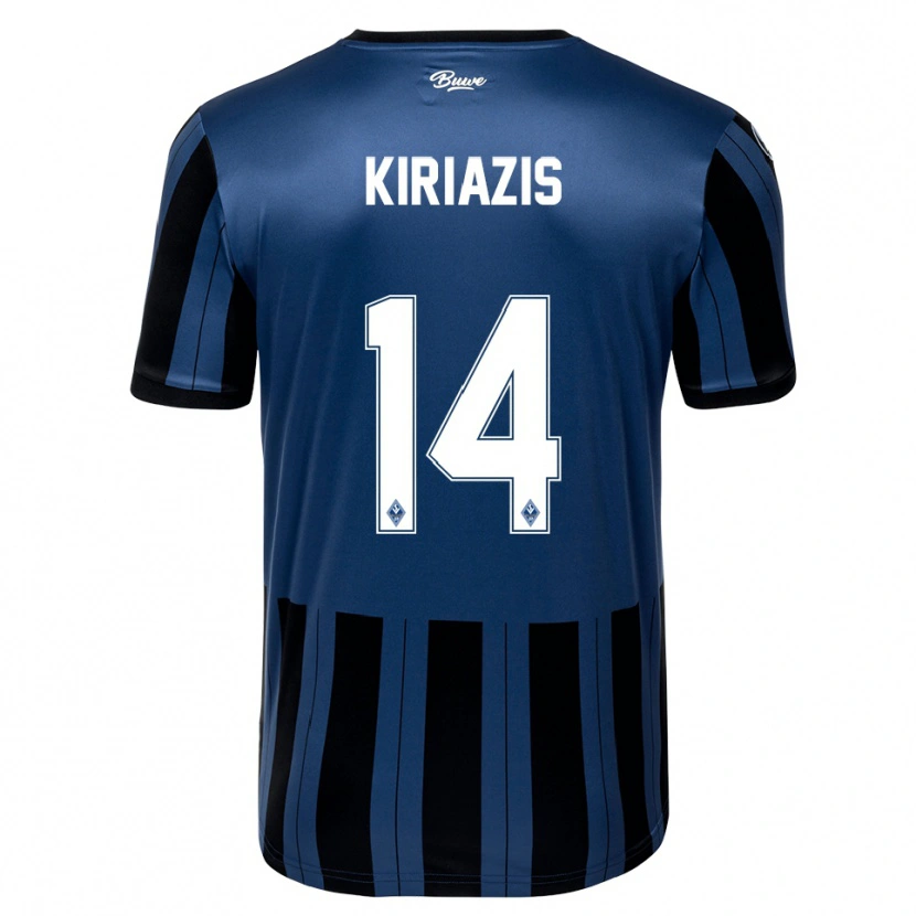 Danxen Hombre Camiseta Pavlos Kiriazis #14 Azul Gris Negro 1ª Equipación 2025/26 La Camisa