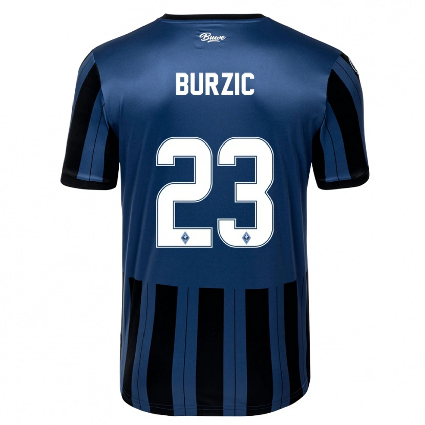 Danxen Hombre Camiseta Dino Burzic #23 Azul Gris Negro 1ª Equipación 2025/26 La Camisa