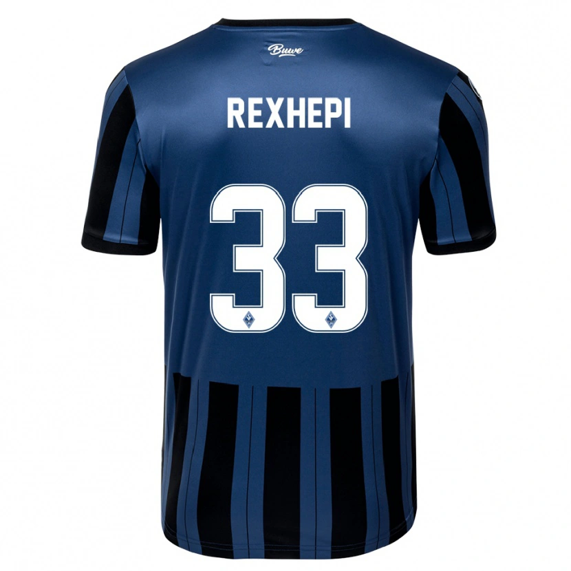 Danxen Hombre Camiseta Arlind Rexhepi #33 Azul Gris Negro 1ª Equipación 2025/26 La Camisa