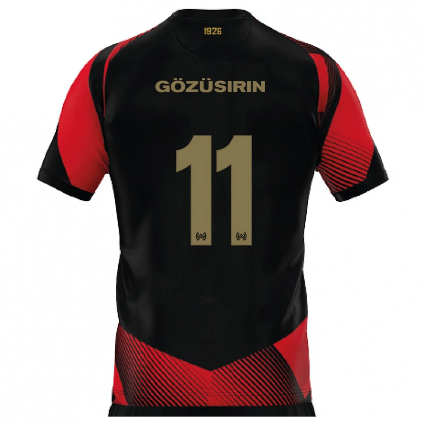 Danxen Hombre Camiseta Tarik Gözüsirin #11 Negro Rojo 1ª Equipación 2025/26 La Camisa