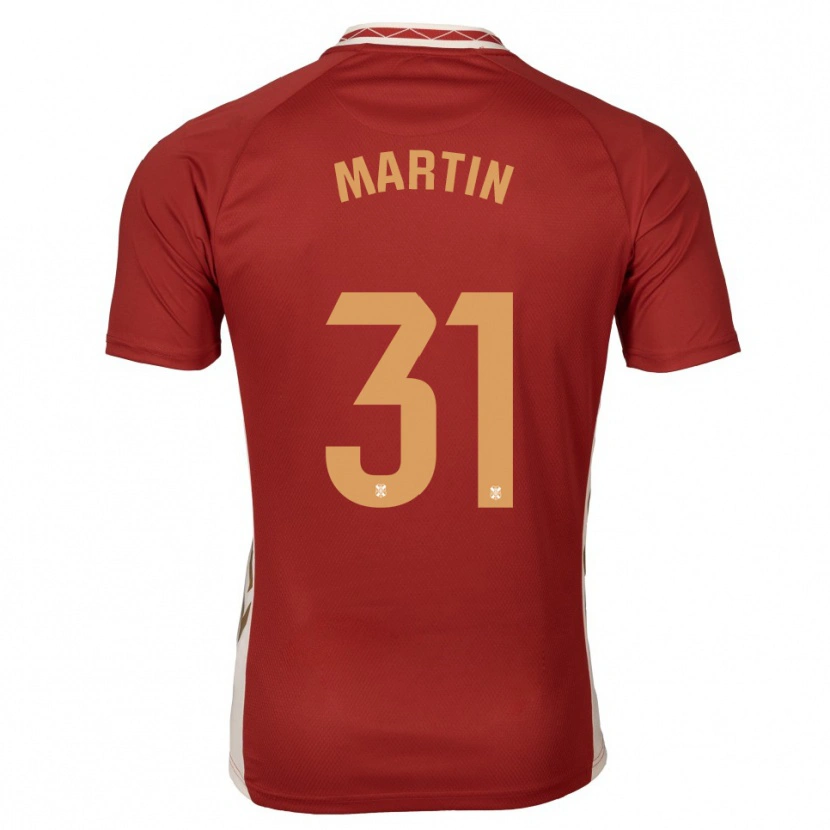 Danxen Hombre Camiseta Guille Martin #31 Borgoña Dorado 2ª Equipación 2025/26 La Camisa