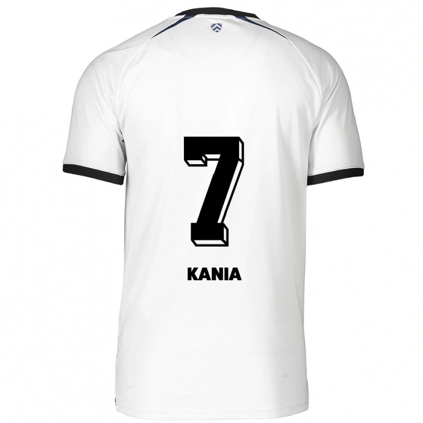Danxen Hombre Camiseta Julian Kania #7 Blanco Negro 2ª Equipación 2025/26 La Camisa