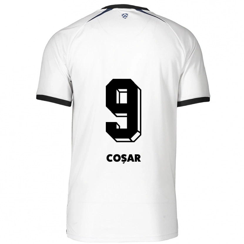 Danxen Hombre Camiseta Tanay Coşar #9 Blanco Negro 2ª Equipación 2025/26 La Camisa