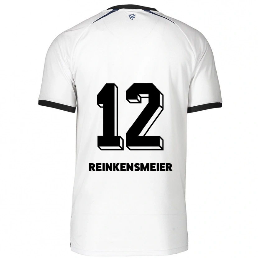 Danxen Hombre Camiseta Thandie Reinkensmeier #12 Blanco Negro 2ª Equipación 2025/26 La Camisa