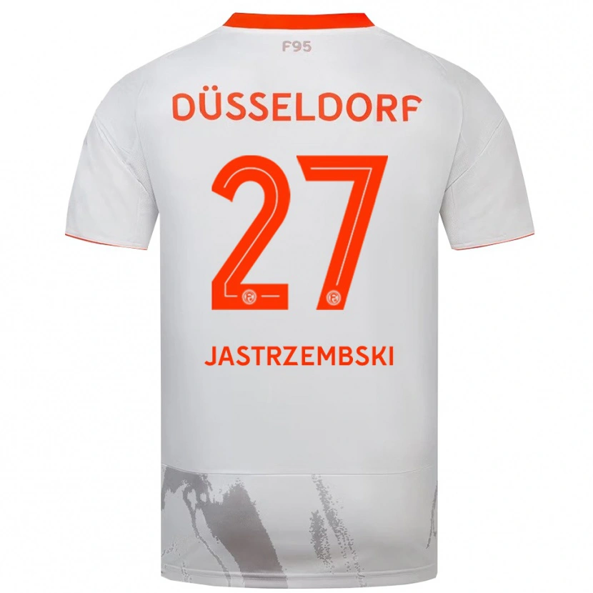 Danxen Hombre Camiseta Dennis Jastrzembski #27 Blanco Naranja 2ª Equipación 2025/26 La Camisa
