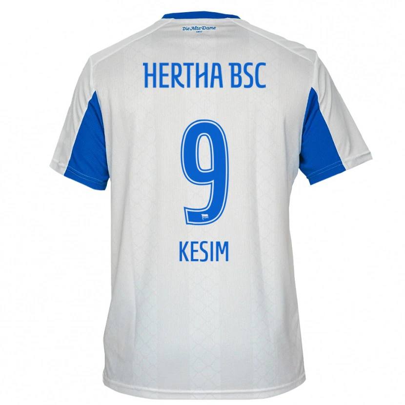 Danxen Hombre Camiseta Timur Kesim #9 Blanco Azul 2ª Equipación 2025/26 La Camisa