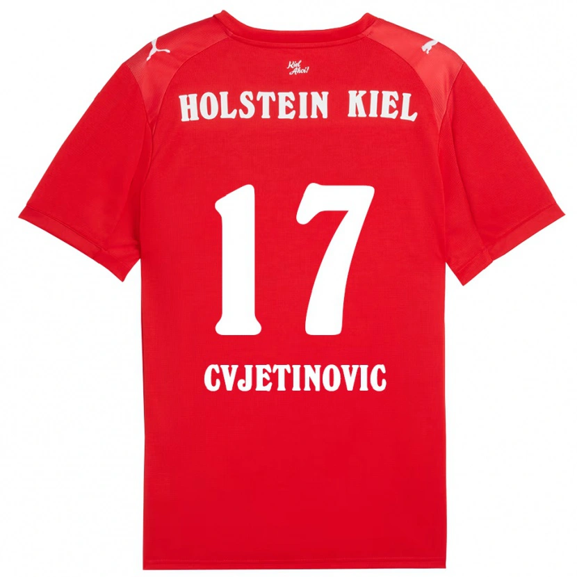 Danxen Hombre Camiseta Mladen Cvjetinovic #17 Rojo Azul 2ª Equipación 2025/26 La Camisa
