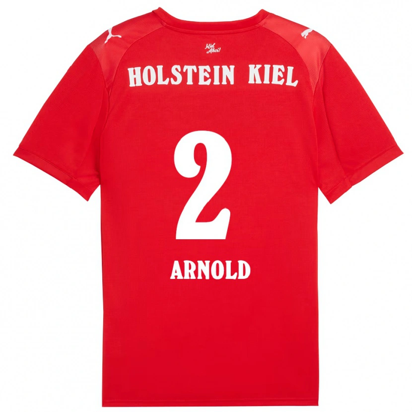 Danxen Hombre Camiseta Henrik Arnold #2 Rojo Azul 2ª Equipación 2025/26 La Camisa