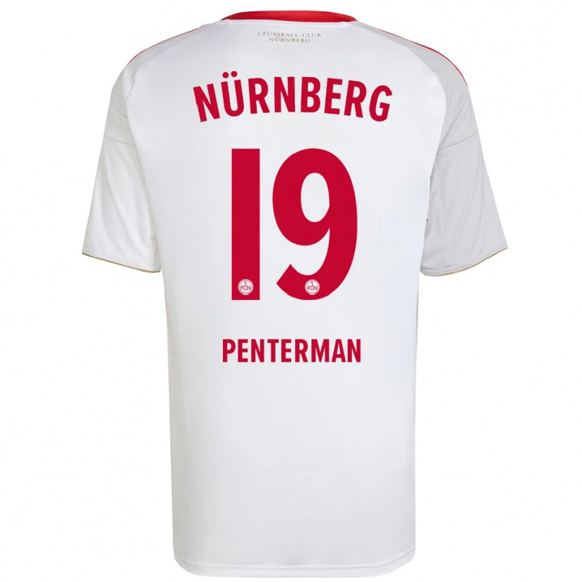 Danxen Hombre Camiseta Jesper Penterman #19 Blanco Rojo 2ª Equipación 2025/26 La Camisa