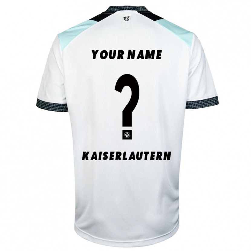 Danxen Hombre Camiseta Su Nombre #0 Blanco Negro 2ª Equipación 2025/26 La Camisa