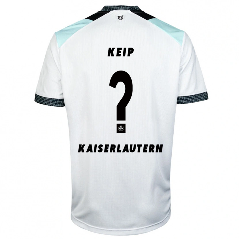 Danxen Hombre Camiseta Damian Keip #0 Blanco Negro 2ª Equipación 2025/26 La Camisa
