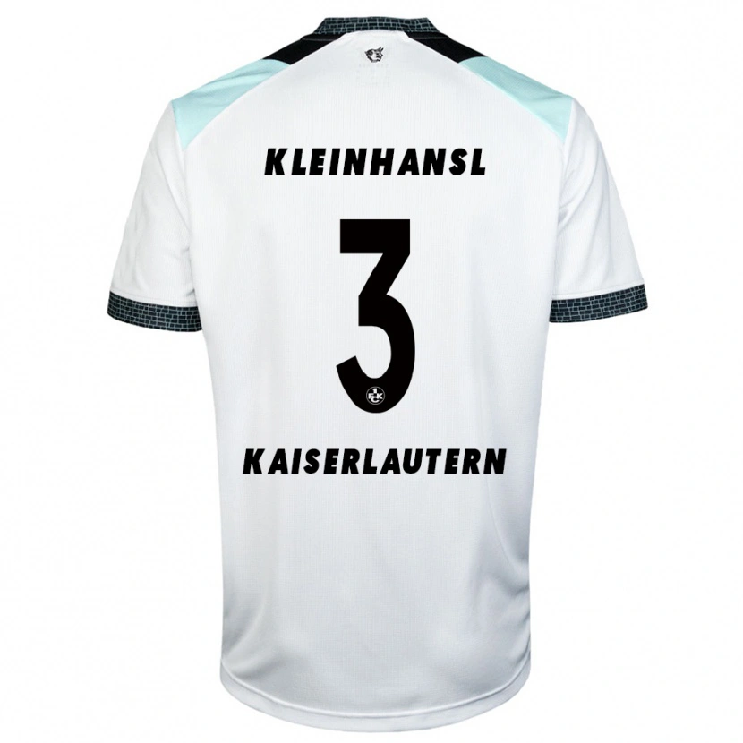 Danxen Hombre Camiseta Florian Kleinhansl #3 Blanco Negro 2ª Equipación 2025/26 La Camisa