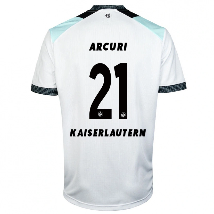 Danxen Hombre Camiseta Gionathan Arcuri #21 Blanco Negro 2ª Equipación 2025/26 La Camisa
