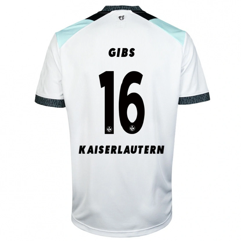 Danxen Hombre Camiseta Owen Gibs #16 Blanco Negro 2ª Equipación 2025/26 La Camisa