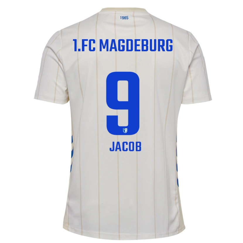 Danxen Hombre Camiseta Tyler Jacob #9 Blanco Azul 2ª Equipación 2025/26 La Camisa