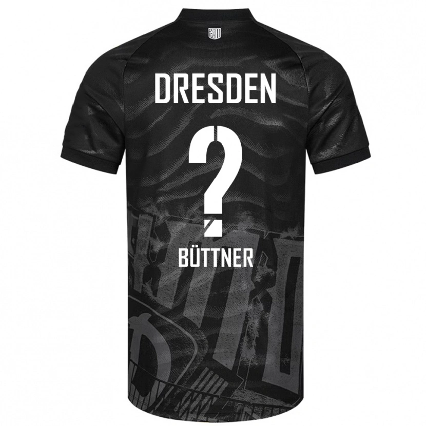 Danxen Hombre Camiseta Lisa Büttner #0 Negro Gris 2ª Equipación 2025/26 La Camisa