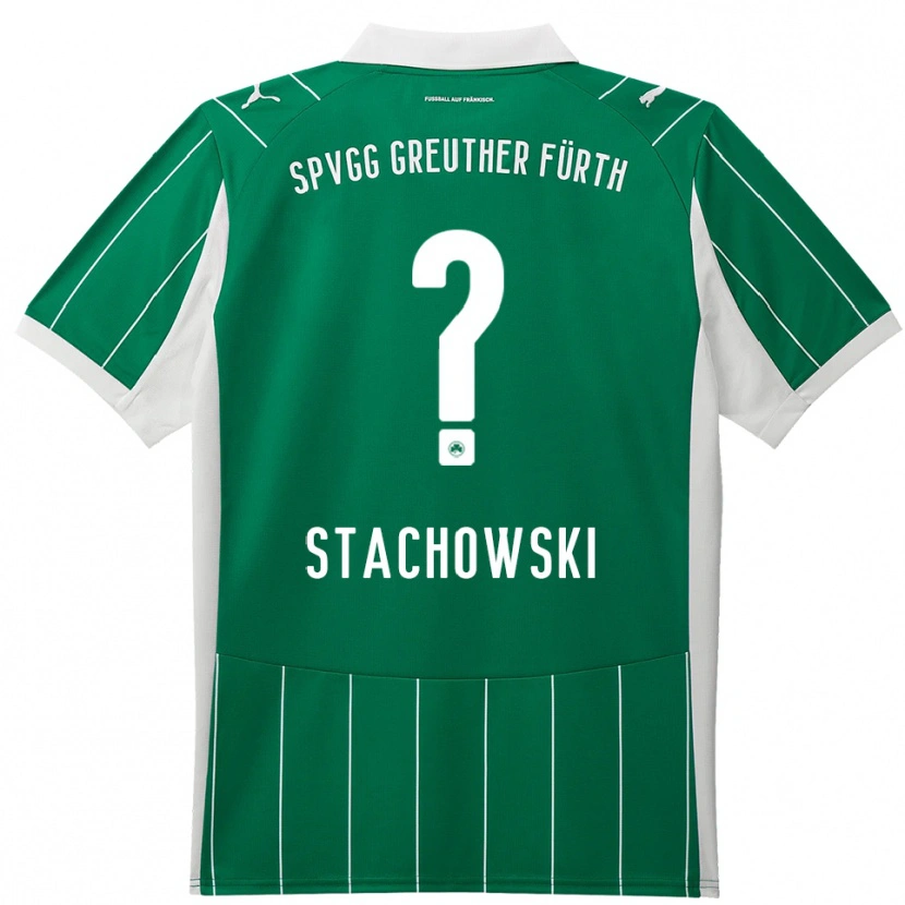 Danxen Hombre Camiseta Lara Stachowski #0 Verde Blanco 2ª Equipación 2025/26 La Camisa