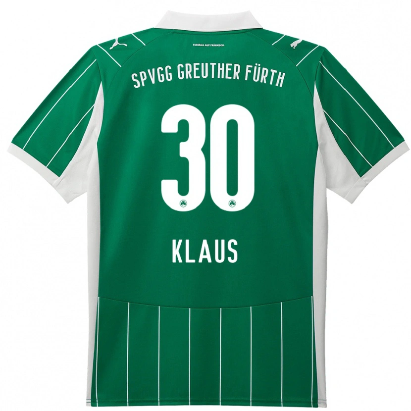 Danxen Hombre Camiseta Felix Klaus #30 Verde Blanco 2ª Equipación 2025/26 La Camisa