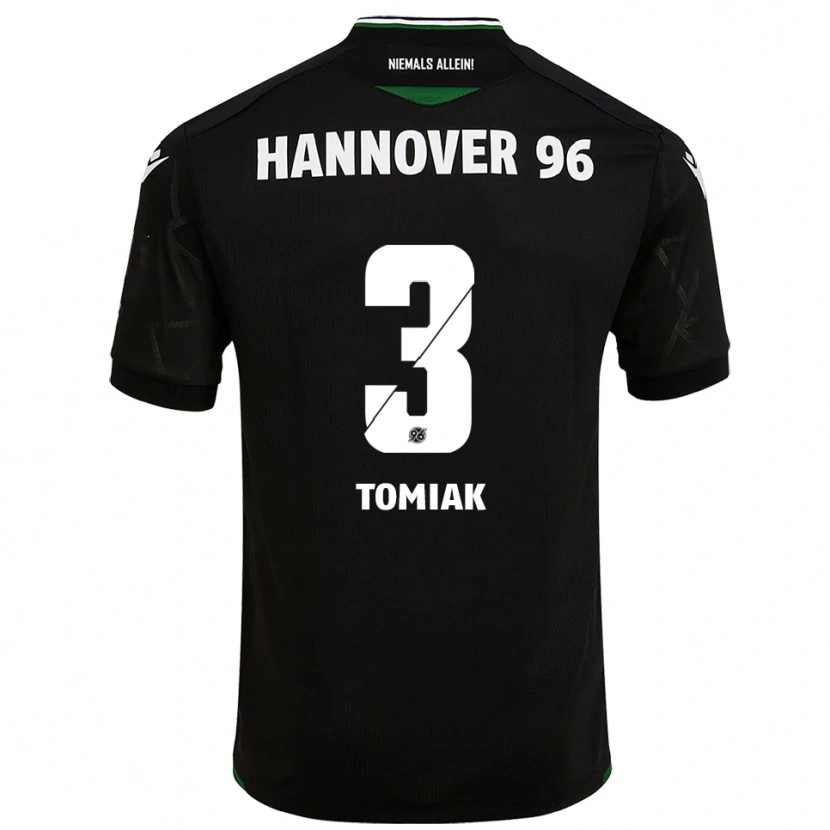 Danxen Hombre Camiseta Boris Tomiak #3 Negro Verde 2ª Equipación 2025/26 La Camisa