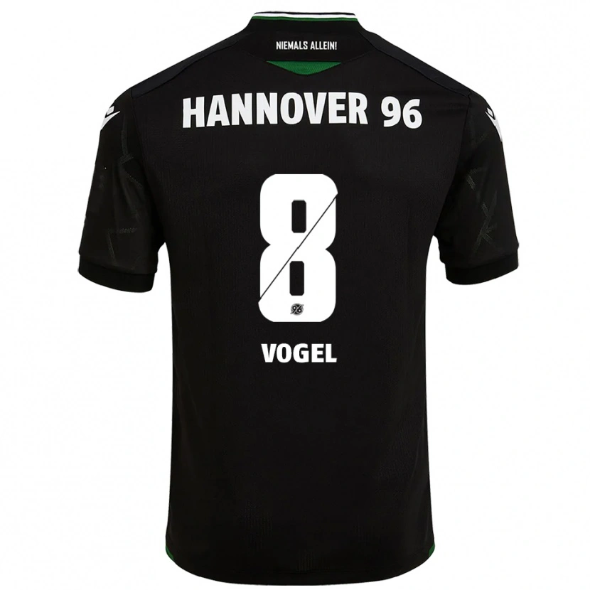 Danxen Hombre Camiseta Alexander Vogel #8 Negro Verde 2ª Equipación 2025/26 La Camisa
