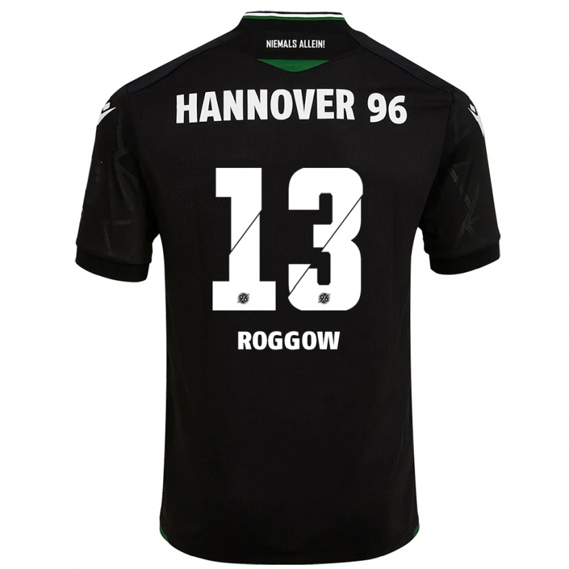 Danxen Hombre Camiseta Franz Roggow #13 Negro Verde 2ª Equipación 2025/26 La Camisa