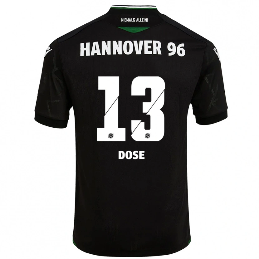 Danxen Hombre Camiseta Julia Dose #13 Negro Verde 2ª Equipación 2025/26 La Camisa