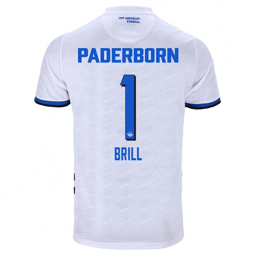 Danxen Hombre Camiseta Moritz Brill #1 Blanco Azul 2ª Equipación 2025/26 La Camisa